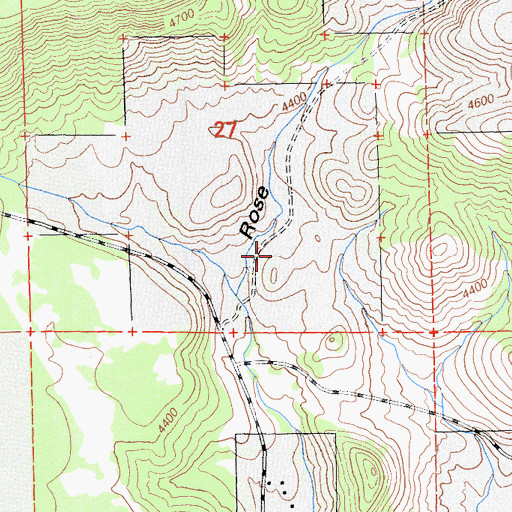Topographic Map of Rose Canyon, CA