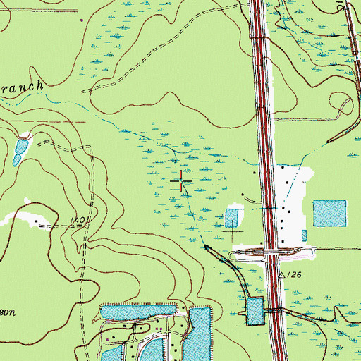 Topographic Map of The Woodlands Fire Department Station 6 - First Responders, TX