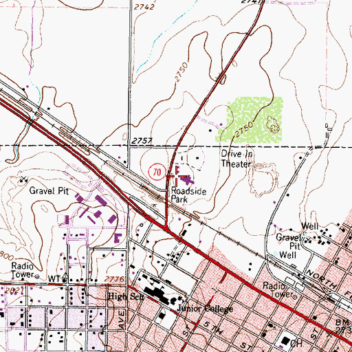 Topographic Map of Associated Ambulance Authority, TX