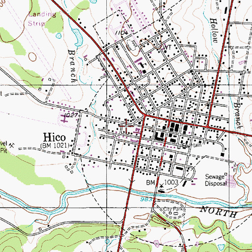 Topographic Map of Hamilton Emergency Medical Service Station 2, TX