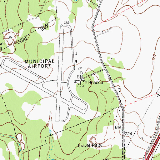 Topographic Map of Petroleum Helicopters Air Medical 14 Georgetown, TX