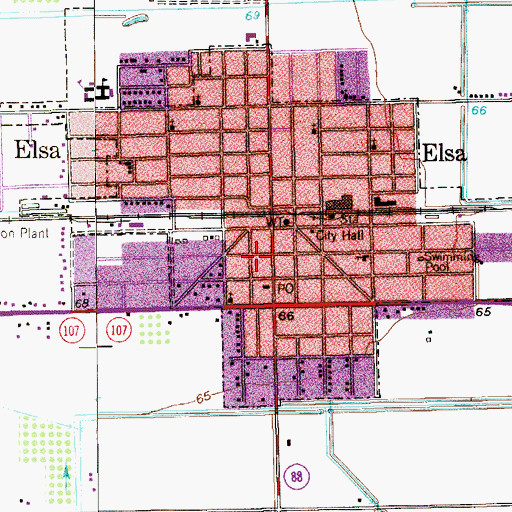 Topographic Map of Pulse Emergency Medical Services, TX