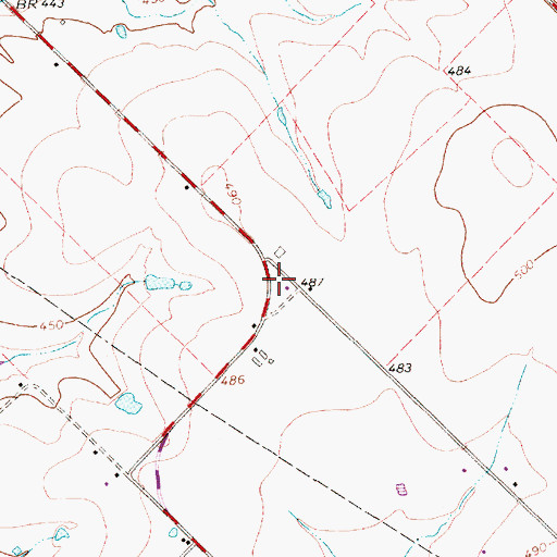Topographic Map of Forney Emergency Medical Service, TX