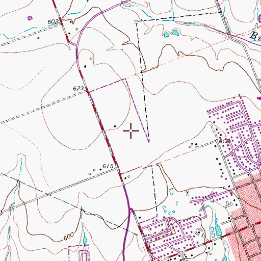 Topographic Map of Williamson County Emergency Medical Services, TX