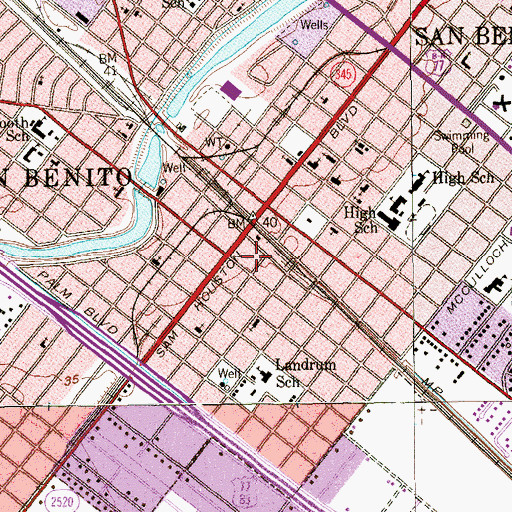 Topographic Map of Promedic Emergency Medical Service, TX