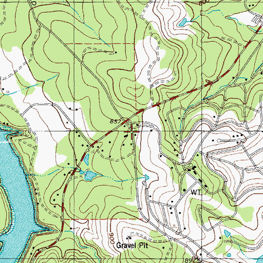 Topographic Map of Pedernales Emergency Services, TX