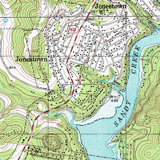 Topographic Map of Austin / Travis County Emergency Medical Service - Medic 25, TX