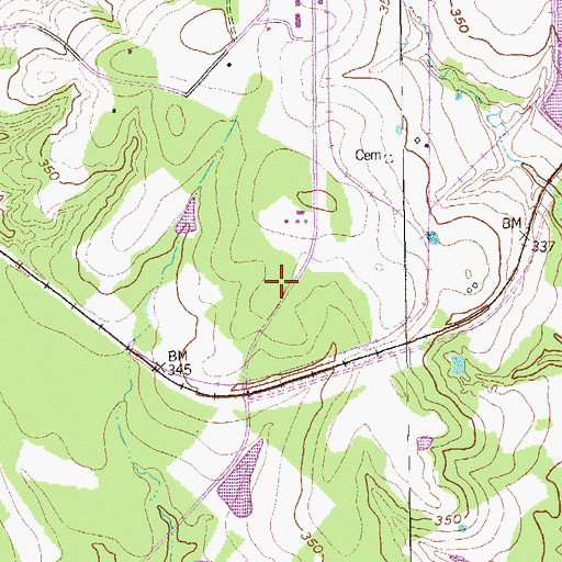 Topographic Map of Lower Colorado River Authority - Fayette Power Project, TX