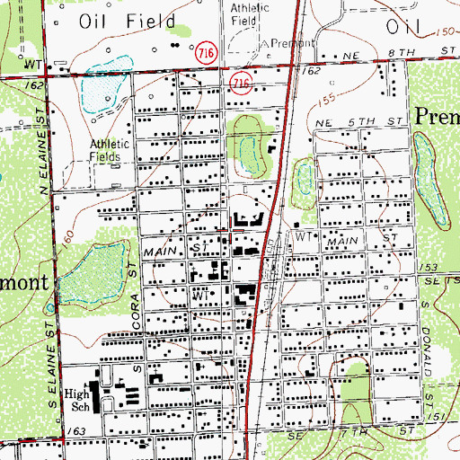 Topographic Map of La Paloma Emergency Medical Service, TX