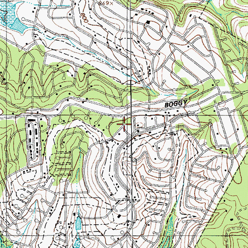 Topographic Map of Austin / Travis County Emergency Medical Service - Rescue 22, TX