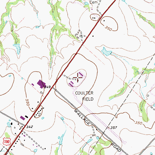 Topographic Map of Phi Air Medical 12 Bryan, TX