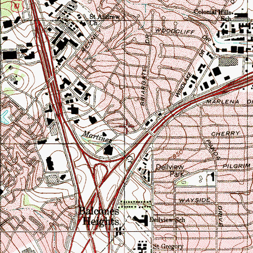 Topographic Map of Medix Healthcare, TX