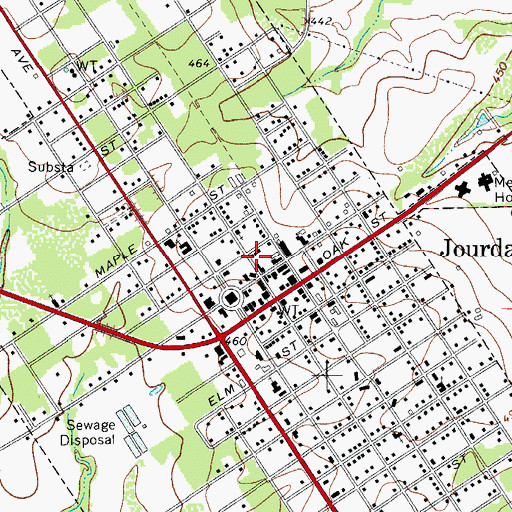 Topographic Map of Atascosa County Emergency Medical Services, TX