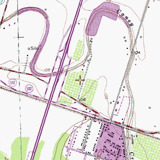 Topographic Map of Air Evac 56, TX