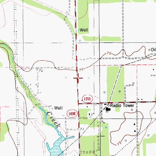 Topographic Map of Sens - Ible Care, TX