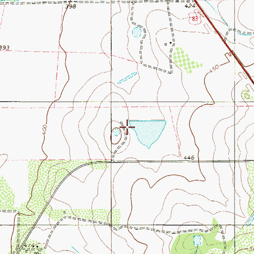 Topographic Map of A Ambulance Service, TX