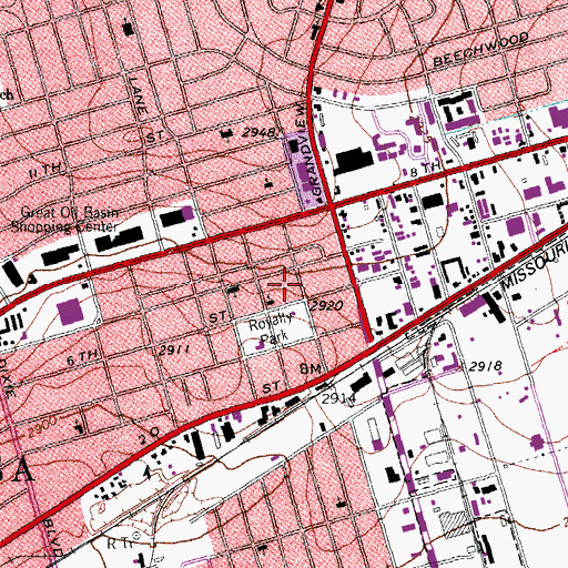 Topographic Map of Preferred Ambulance, TX