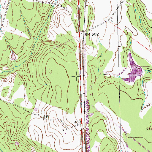 Topographic Map of Jewett Emergency Medical Services, TX