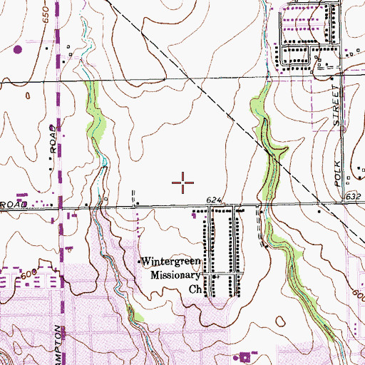 Topographic Map of Advicare Ambulance Service, TX