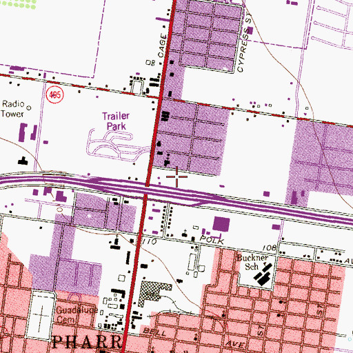 Topographic Map of Priority Care Emergency Medical Services, TX