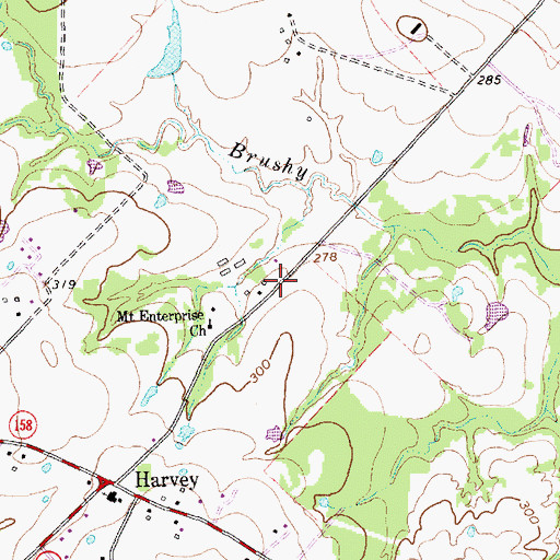 Topographic Map of Legacy Emergency Medical Services, TX