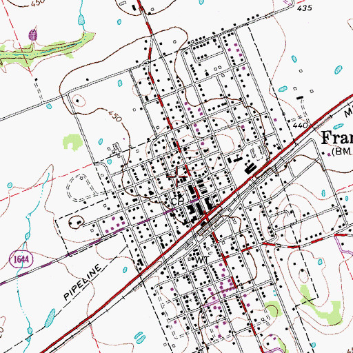 Topographic Map of Robertson County Emergency Medical Services, TX