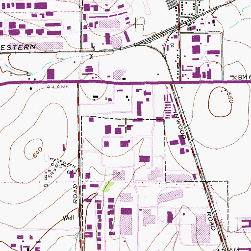 Topographic Map of Lifeguard Ambulance Service of Dallas, TX