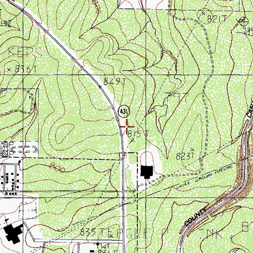 Topographic Map of Medical Transports of South Texas, TX