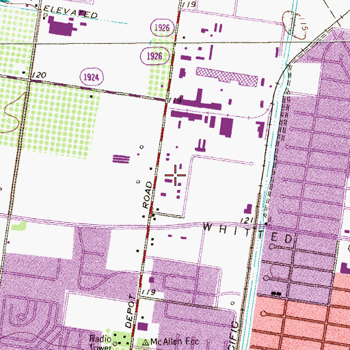 Topographic Map of Royalty Ambulance Services, TX