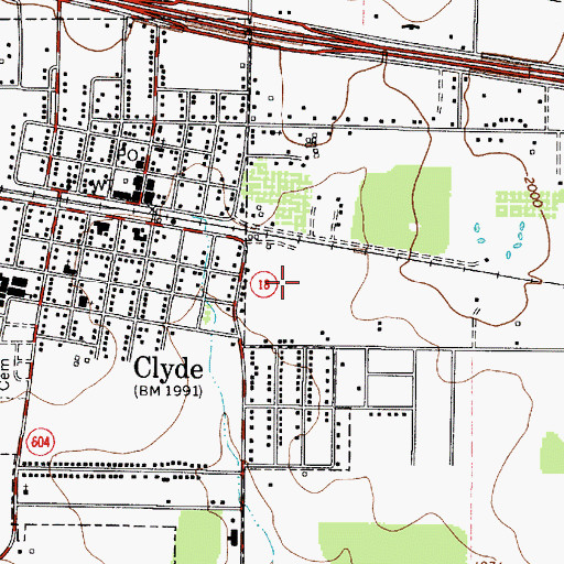 Topographic Map of Citizens Emergency Medical Services, TX