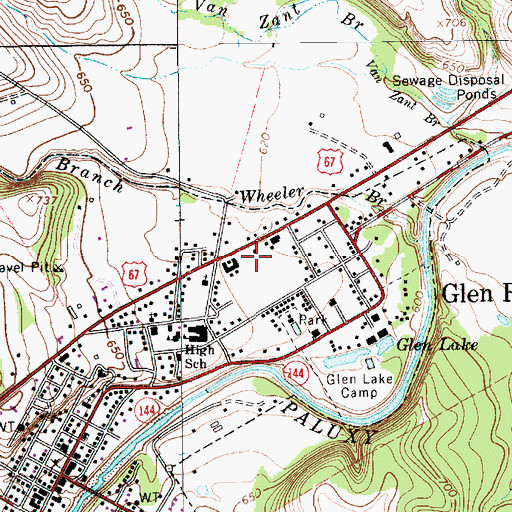 Topographic Map of LifeStar 5 - Southwest Helicopters - Glen Rose, TX