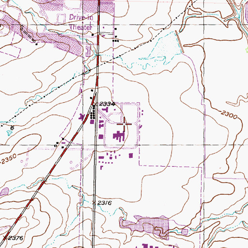 Topographic Map of Southwest Medical Evacuation Snyder Base, TX