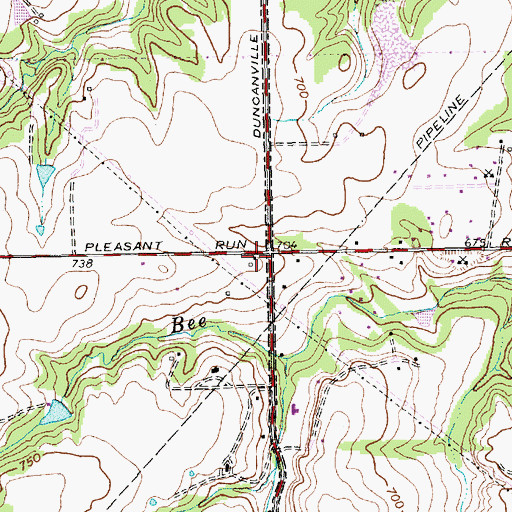 Topographic Map of Visions Emergency Medical Ambulance Services, TX