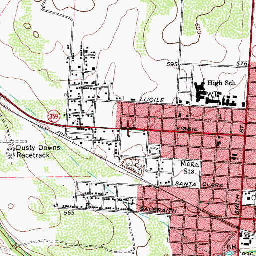 Topographic Map of Quality Care Ambulance Service, TX