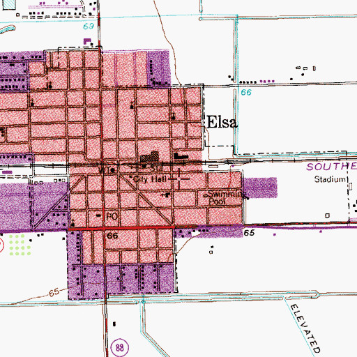 Topographic Map of Advanced Cardiac and Trauma Emergency Medical Services, TX