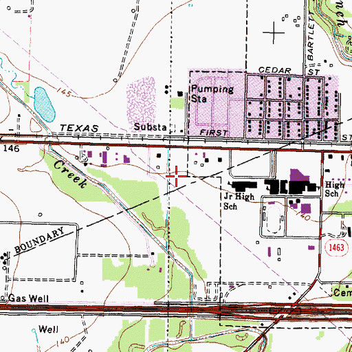 Topographic Map of Phoenix Emergency Medical Service West, TX