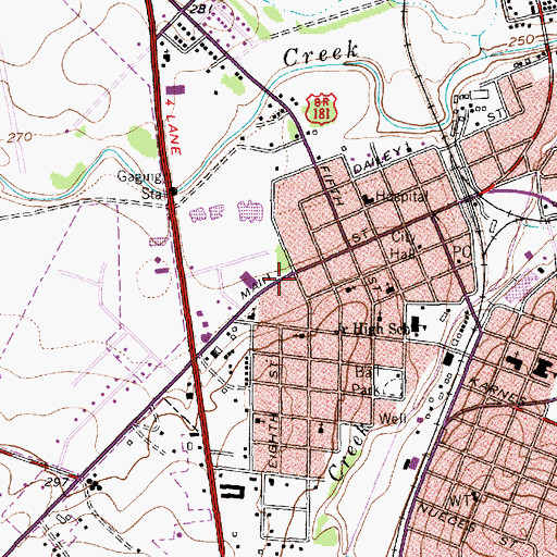 Topographic Map of Karnes County Emergency Medical Service Ambulance, TX
