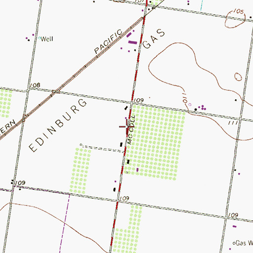 Topographic Map of Trinity Emergency Medical Service, TX