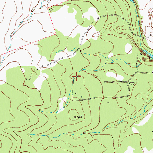 Topographic Map of Central Texas Emergency Medical Servie, TX