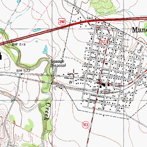 Topographic Map of Travis County Emergency Services District 12 Station 1, TX