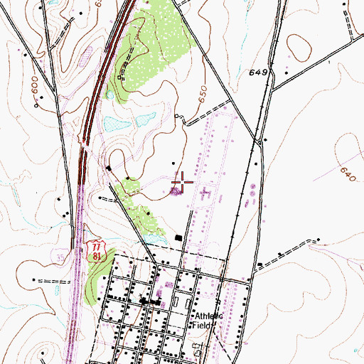 Topographic Map of Air Evac Lifeteam 51, TX