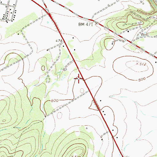 Topographic Map of La Vernia Volunteer Ambulance Service, TX