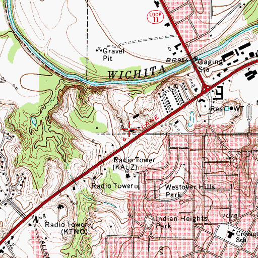 Topographic Map of American Medical Response, TX