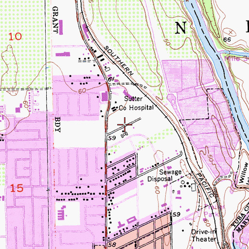 Topographic Map of North Valley Behavioral Health, CA
