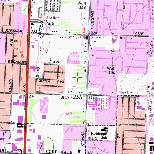 Topographic Map of Fresno Surgery Center, CA