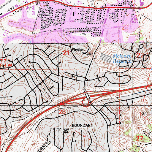 Topographic Map of Bayside Medical Group Pinole, CA