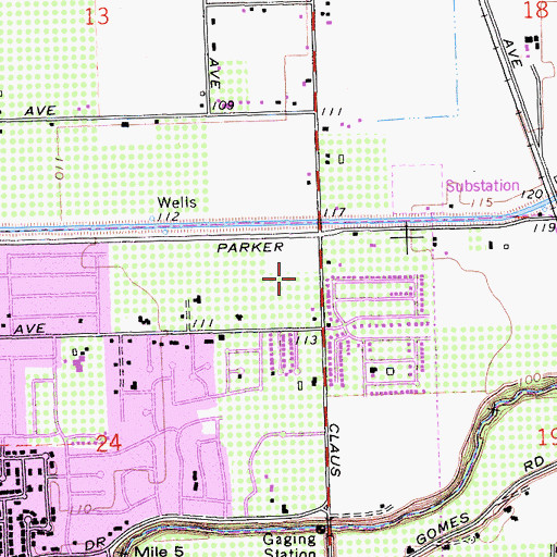 Topographic Map of Doctors Behavioral Health Center, CA