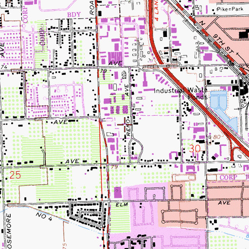 Topographic Map of Nirvana Drug and Alcohol Treatment, CA