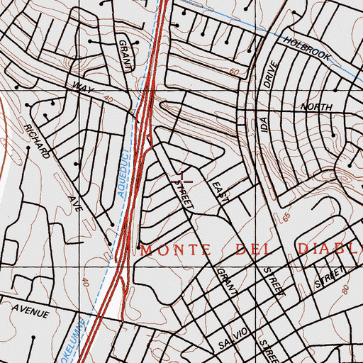 Topographic Map of John Muir Behavioral Health Center, CA