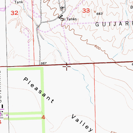Topographic Map of Coalinga State Hospital, CA